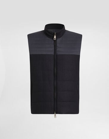 Dolce & Gabbana Padded scuba vest Blue G9CAGTGK293