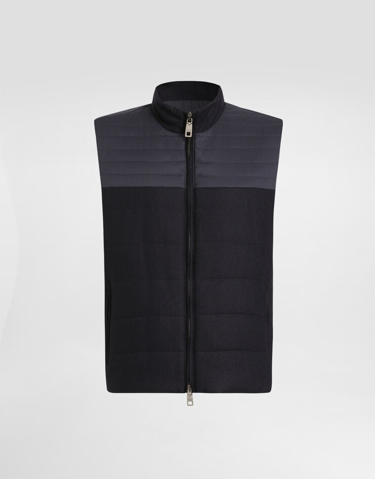 Dolce & Gabbana Padded scuba vest Blue G9CAGTGK293