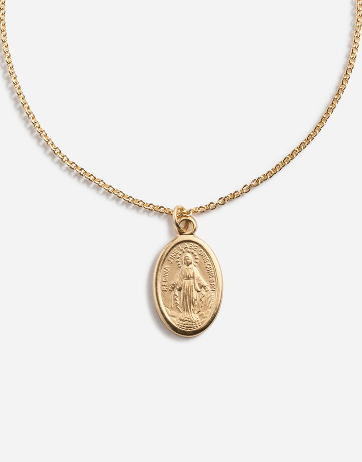 Dolce & Gabbana Браслет с медальоном с мадонной ЗОЛОТО WBEJ2GW0001