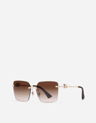 Dolce & Gabbana DG クリスタル サングラス Dolce & Gabbana DG クリスタル サングラス Gold VG2332VM213