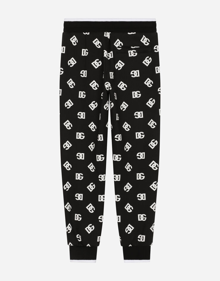 Dolce & Gabbana Jersey jogging pants with DG logo print Multicolor L4JPGDHS7JG