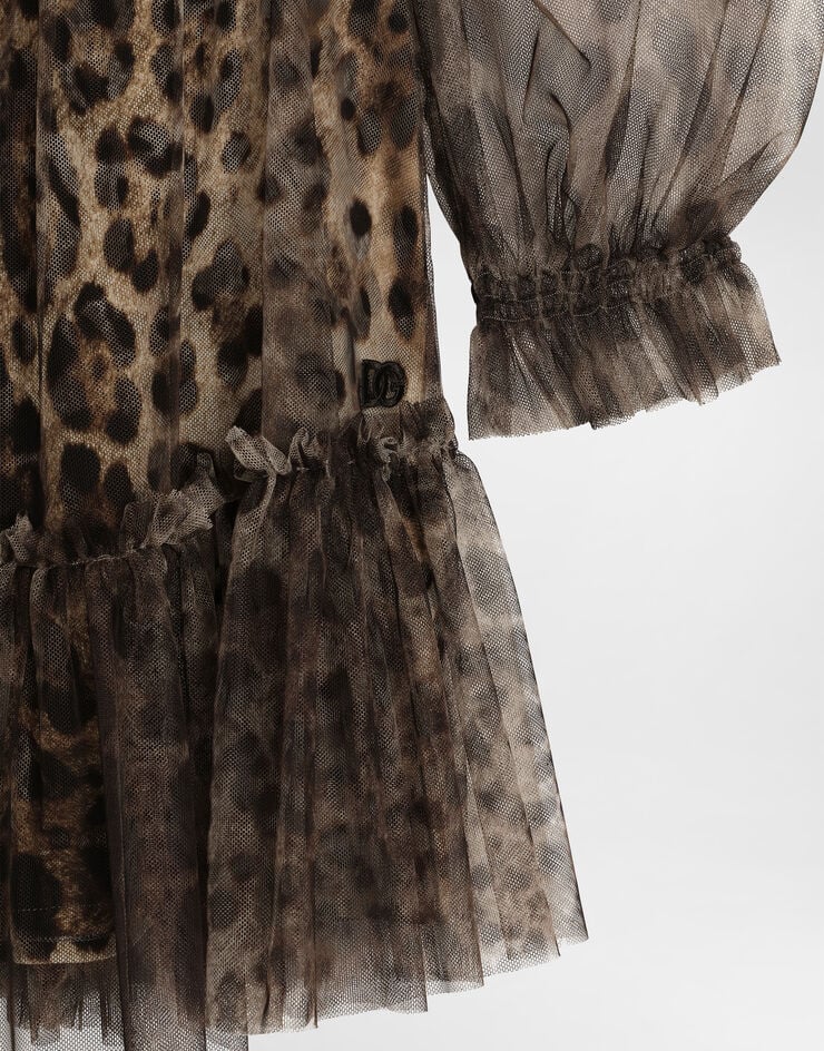 Dolce & Gabbana Leopard-print tulle dress Print L54DO4HSMV5