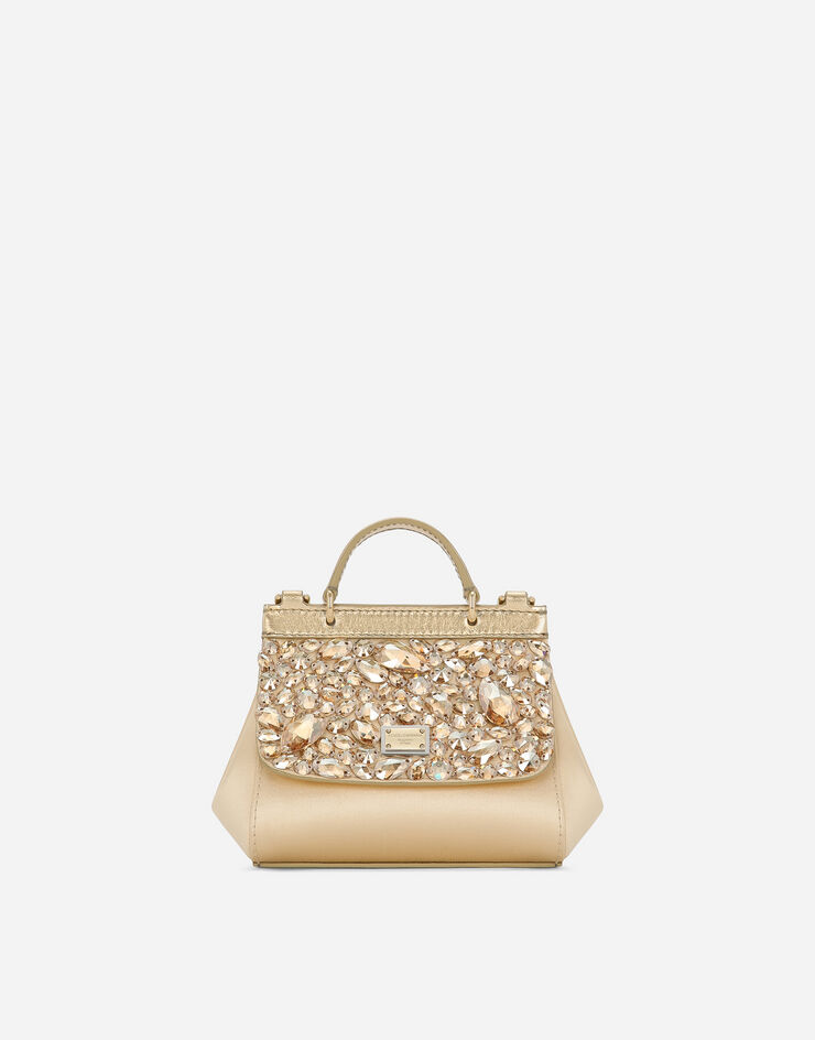 Dolce&Gabbana Satin mini Sicily handbag Gold EB0003AB004