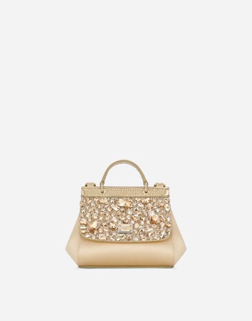 Dolce&Gabbana Satin mini Sicily handbag Gold EB0242AJ133
