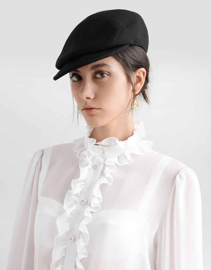 Dolce & Gabbana Camisa de georgette con volantes Blanco F5S83TFU1AR