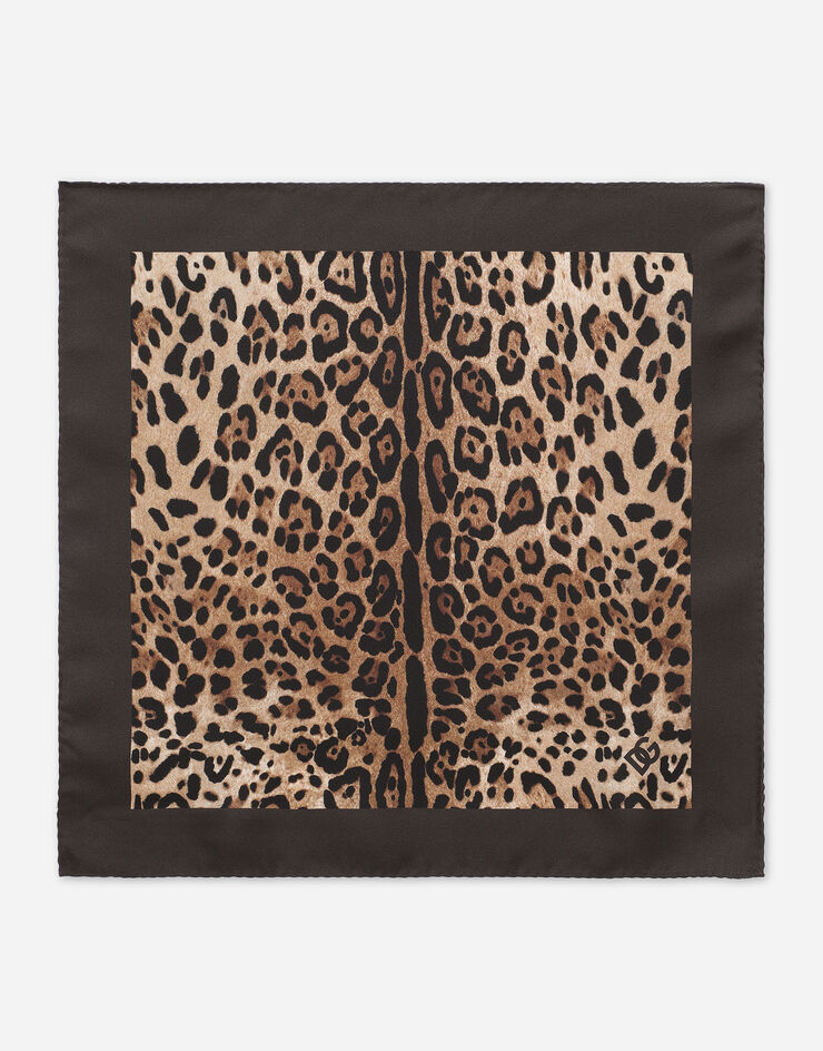 Dolce&Gabbana Pochette in seta stampa leopardo Stampa animalier GR412EG0THU