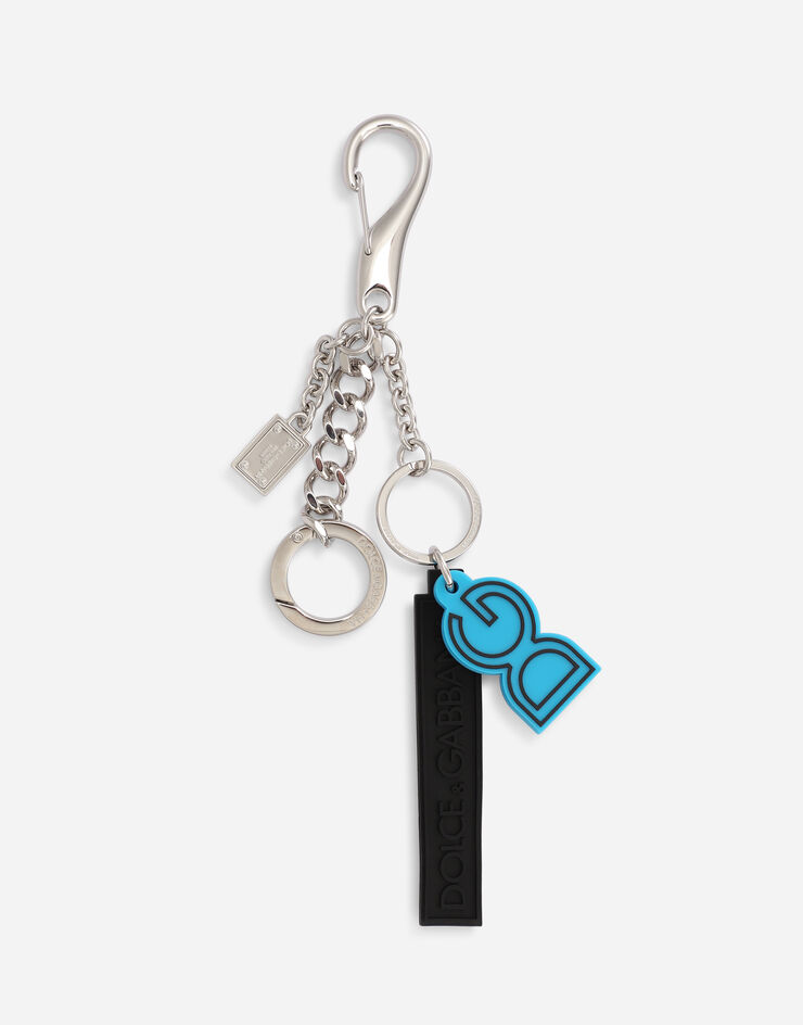 Dolce & Gabbana Metal keychain with logo ARGENTO BP2954AM691