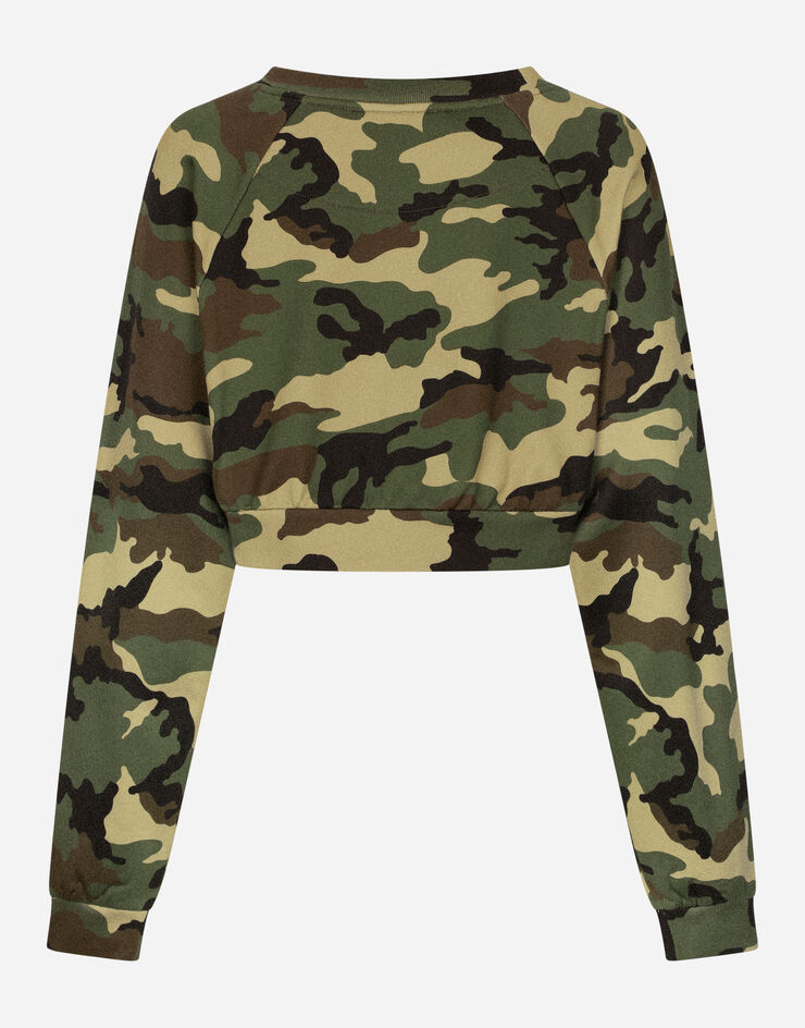 Dolce & Gabbana Camouflage-print jersey sweatshirt Multicolor F9N07ZFS75D