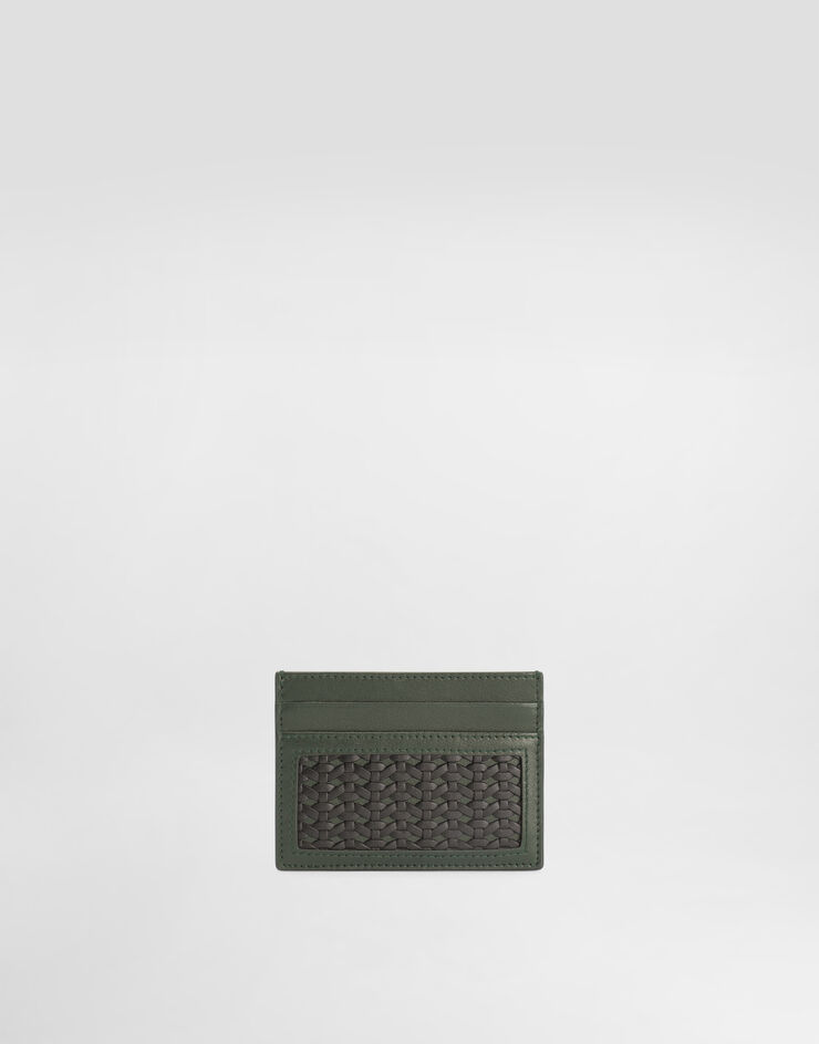 Dolce & Gabbana Plongé woven calfskin card holder Multicolor BP0330AN419