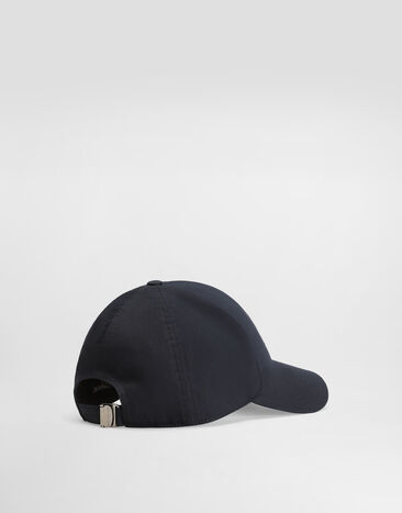 Dolce & Gabbana Cotton gabardine baseball cap Blue GH590ZFUFNV