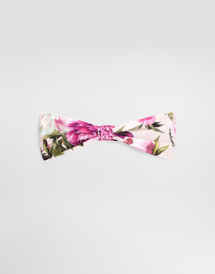 Dolce & Gabbana Peony-print interlock headband Multicolor LN5H50G7Q0D