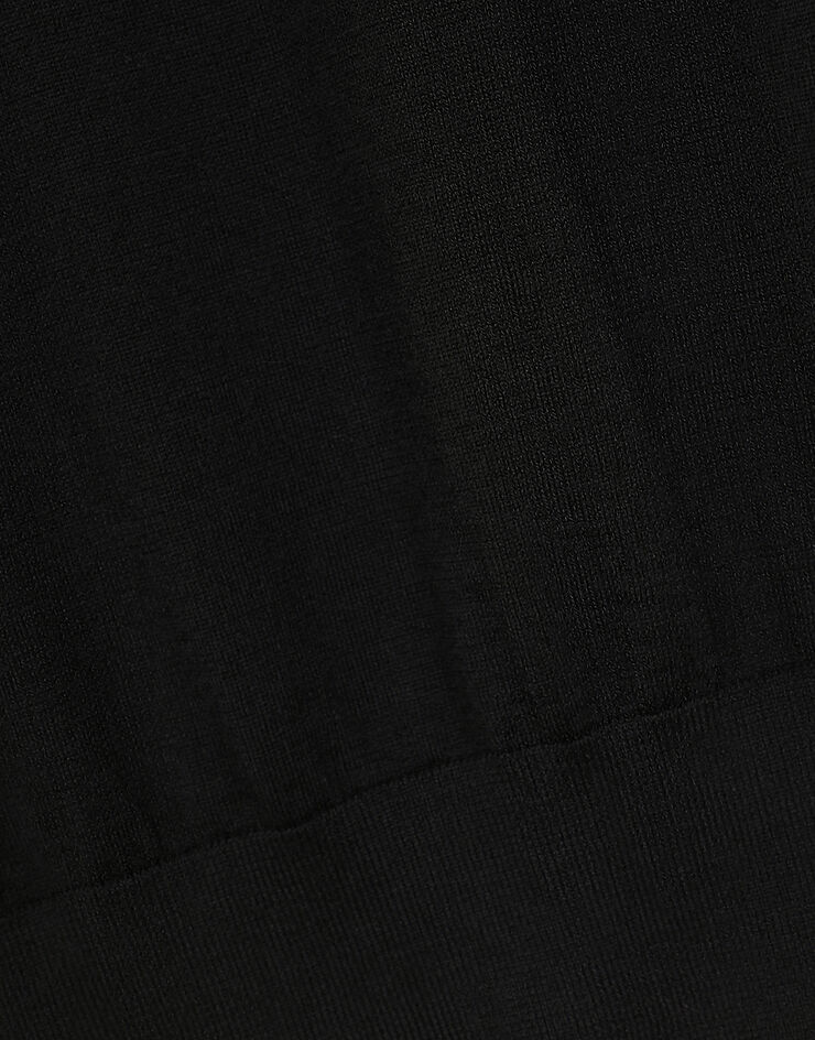 Extra-fine cashmere polo-shirt in Black for Men | Dolce&Gabbana®