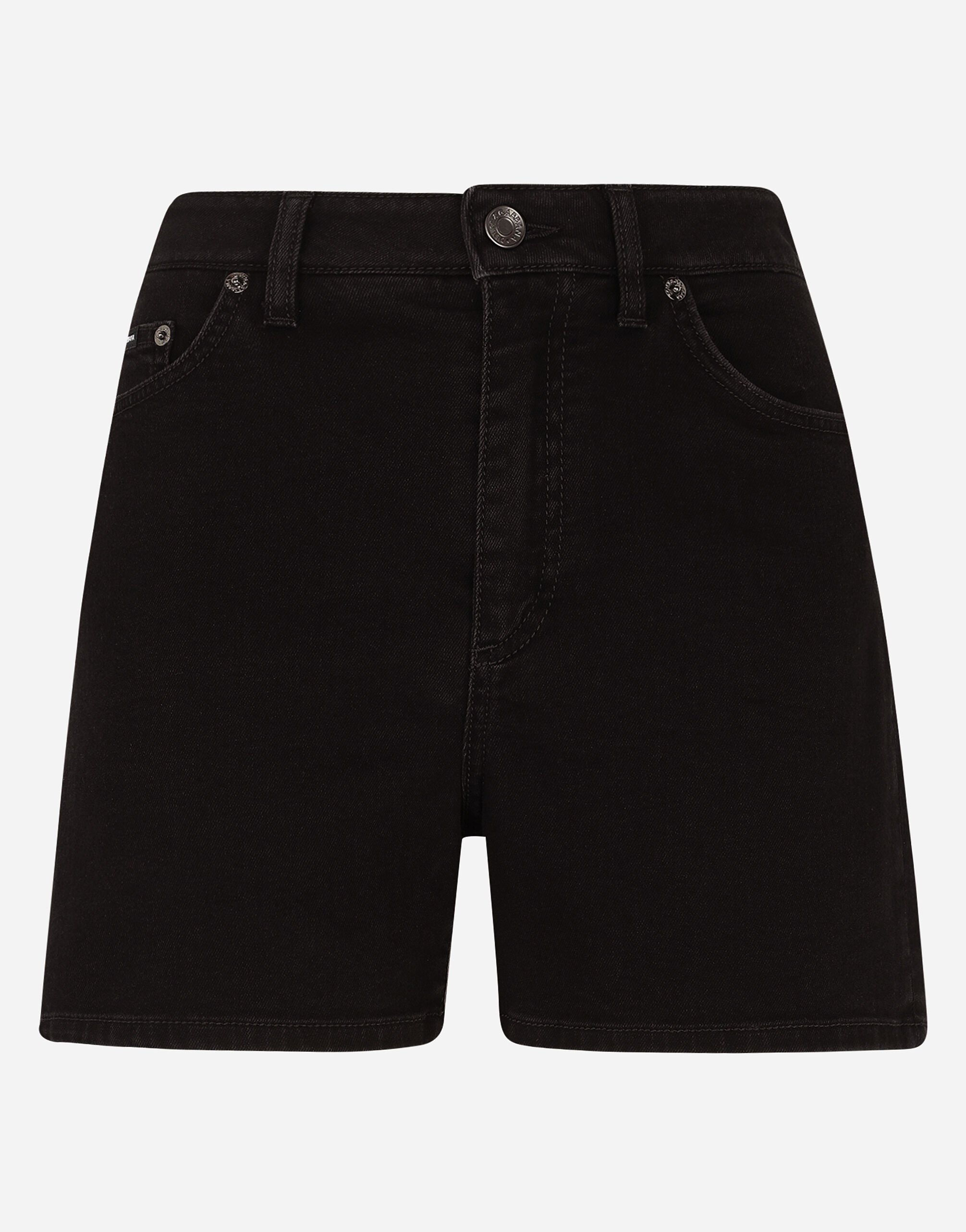 Dolce&Gabbana Denim shorts Black F6DKITFU1AT