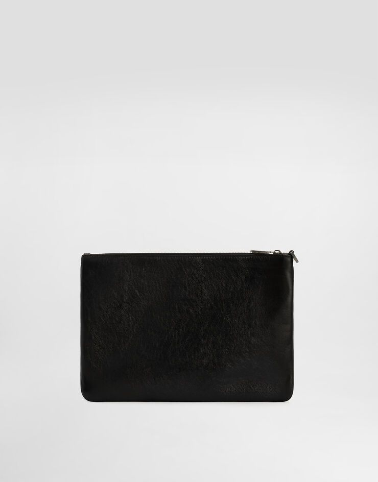 Dolce & Gabbana Tempesta calfskin necessaire Black BP3294AU994