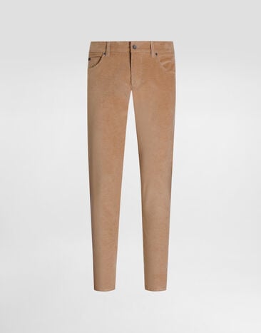Dolce & Gabbana Cotton and cashmere regular trousers Beige GYJCCTGJ589