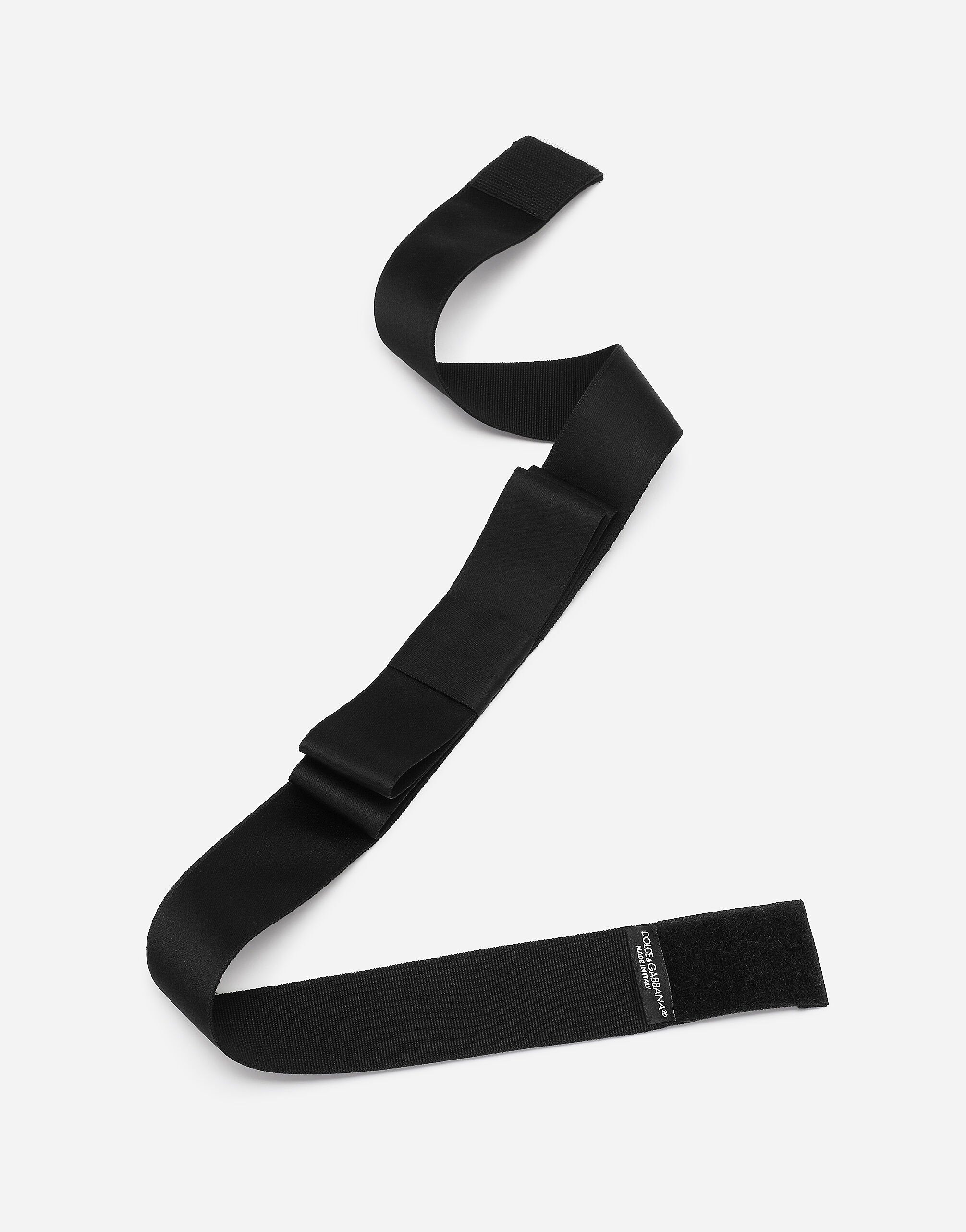 Satin bow belt in Black for Women | Dolce&Gabbana® US
