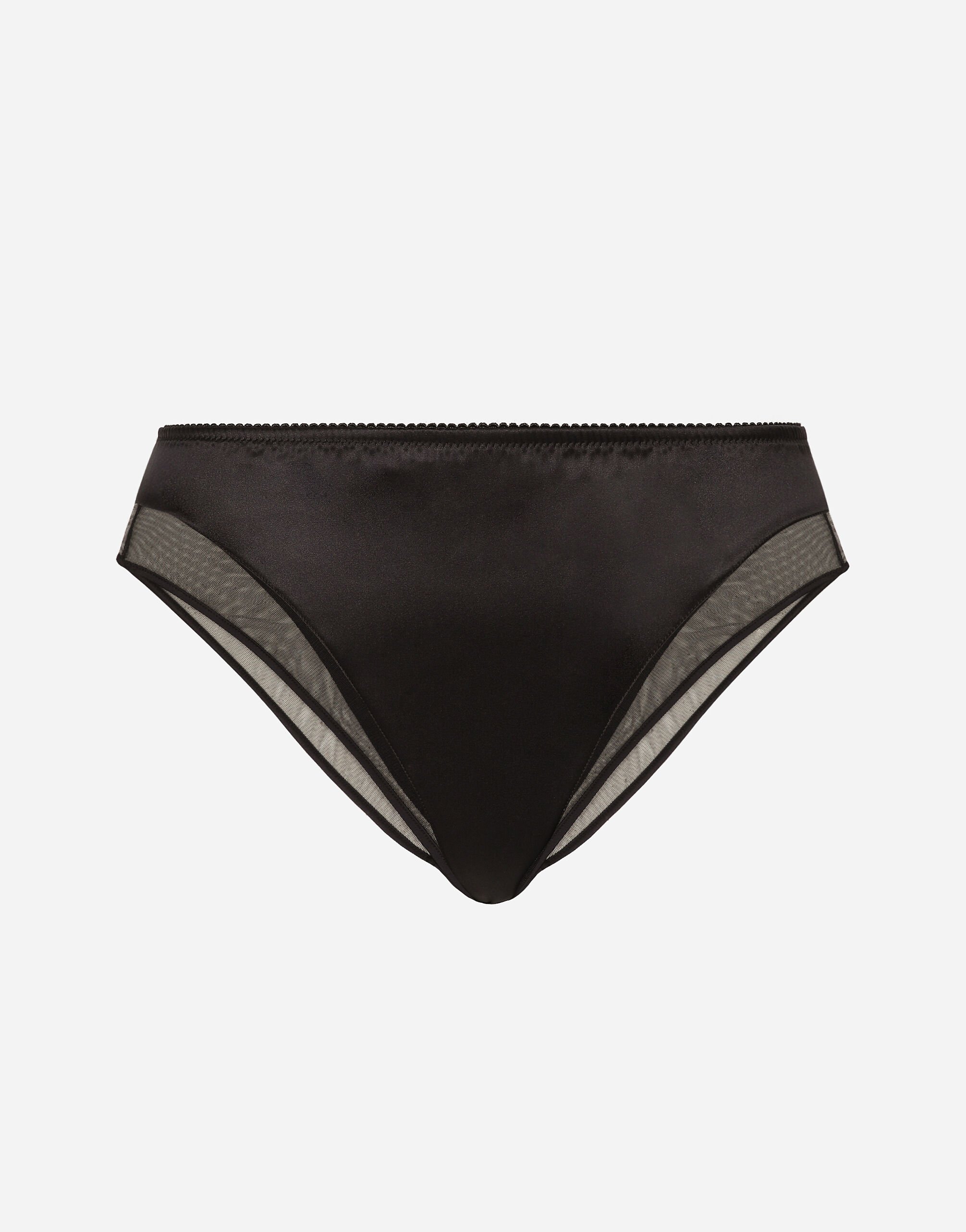 Satin and tulle panties