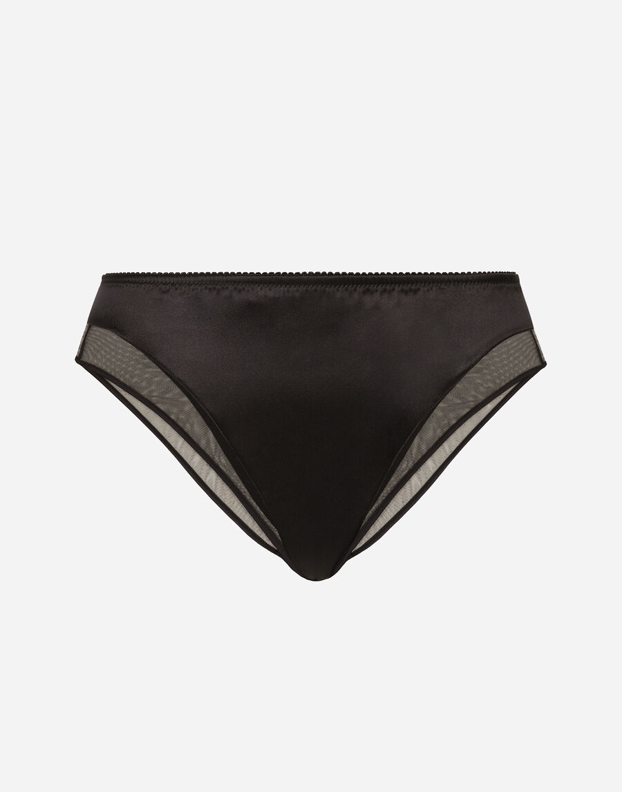 Satin and tulle panties