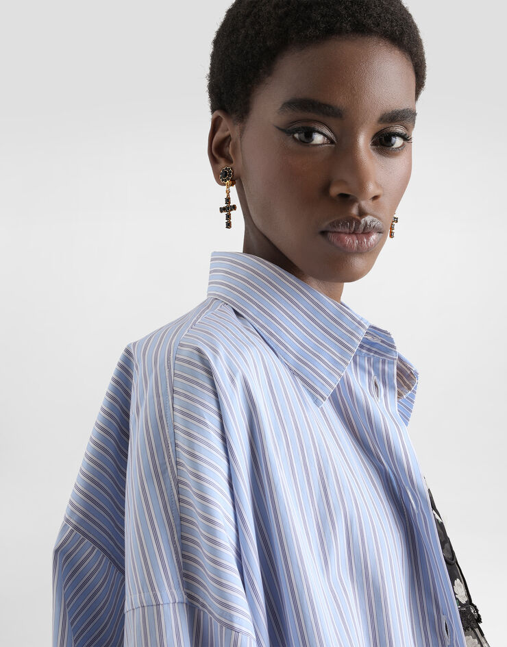 Dolce & Gabbana Drop earrings with crosses Dolce & Gabbana Drop earrings with crosses Black WEQ4S3W1111