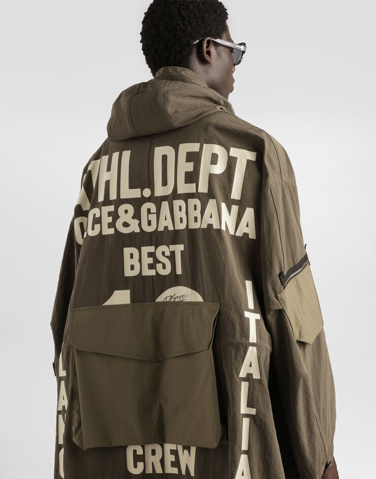 Dolce & Gabbana Hooded parka Green G050MTGK075