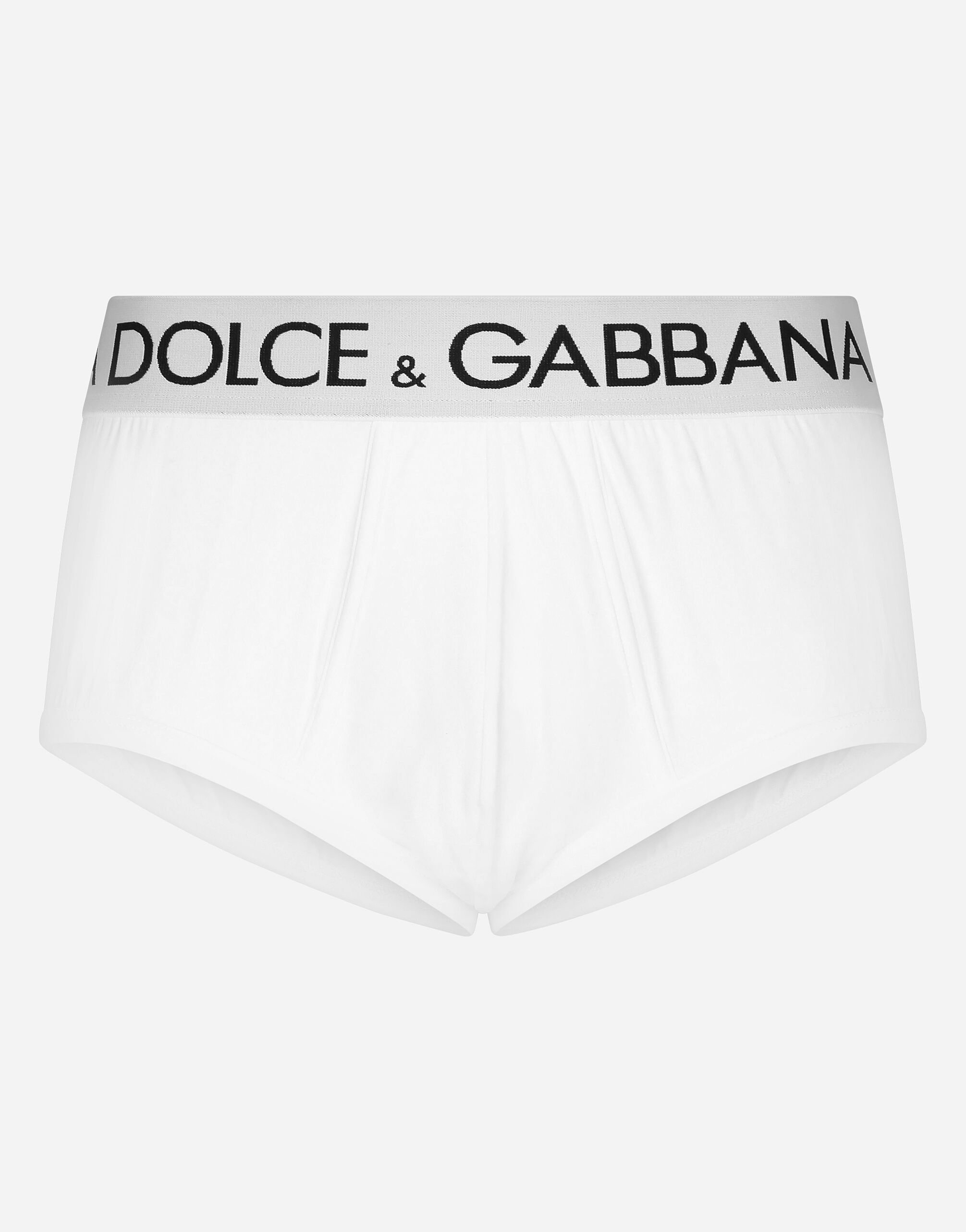Dolce & Gabbana High-rise two-way stretch jersey Brando briefs Black M3D70JFUEB0