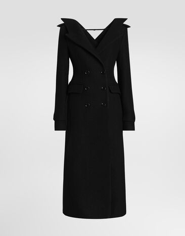 Dolce & Gabbana Wool coat Black F0X1ZTHU2AX