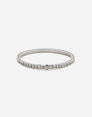 Dolce & Gabbana Easy Diamod tennis bracelet in white gold 18Kt and diamonds White WBQD1GWPAVE
