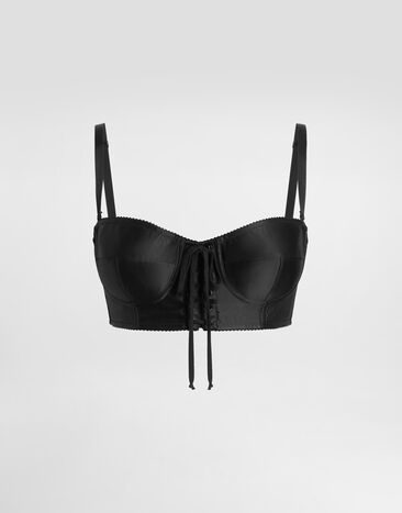 Dolce & Gabbana Top bustier Dolce & Gabbana Top bustier Black F73R1TGDCRP