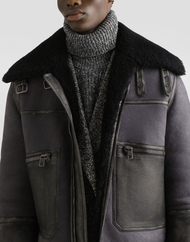 Dolce & Gabbana Shearling bomber jacket Brown G9BTELFUP93