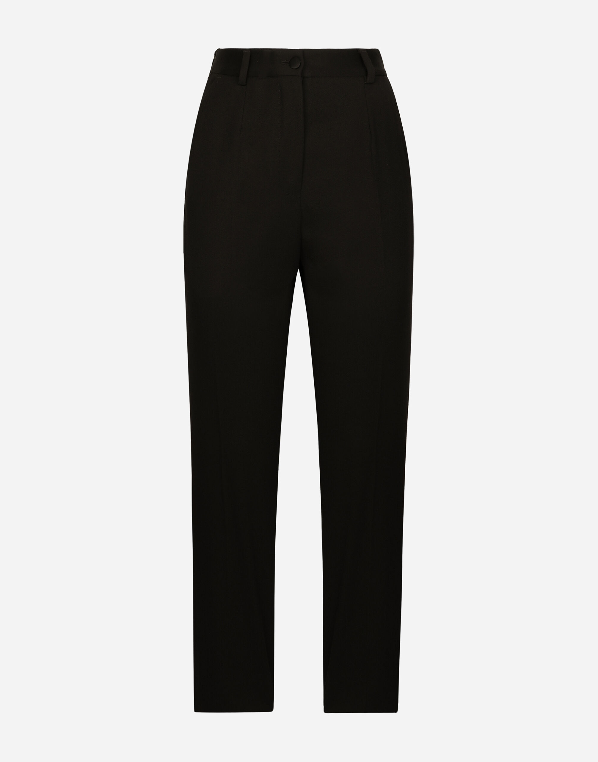 Buy Women Silk Cigarette Pants - Black - RTW - Indya