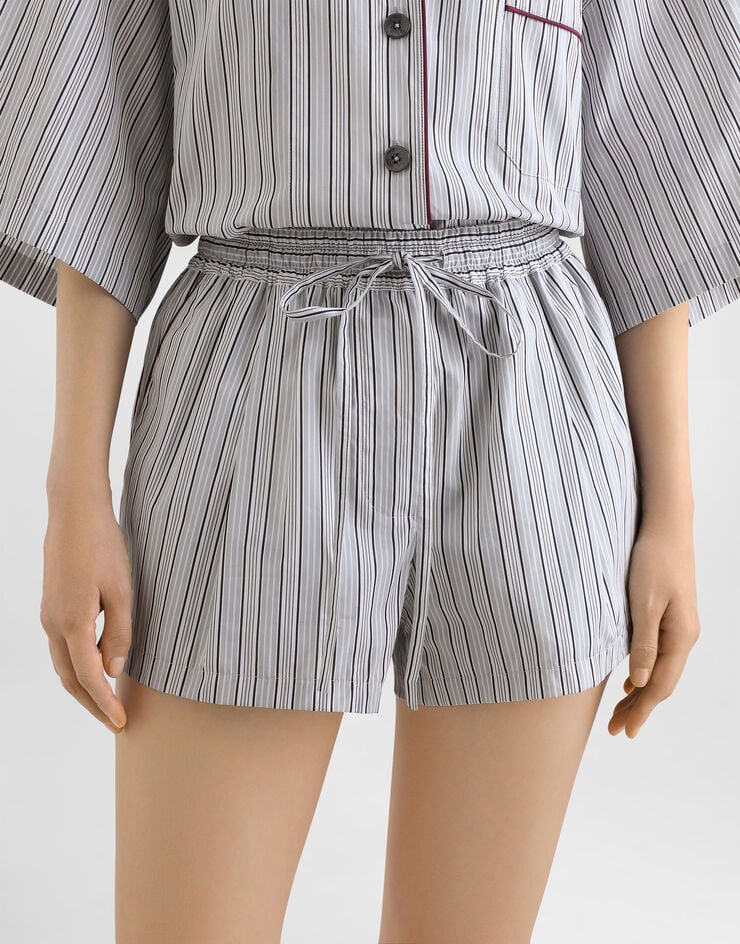 Dolce & Gabbana Striped poplin culottes shorts Dolce & Gabbana Striped poplin culottes shorts Multicolor FTDMCTFR51X