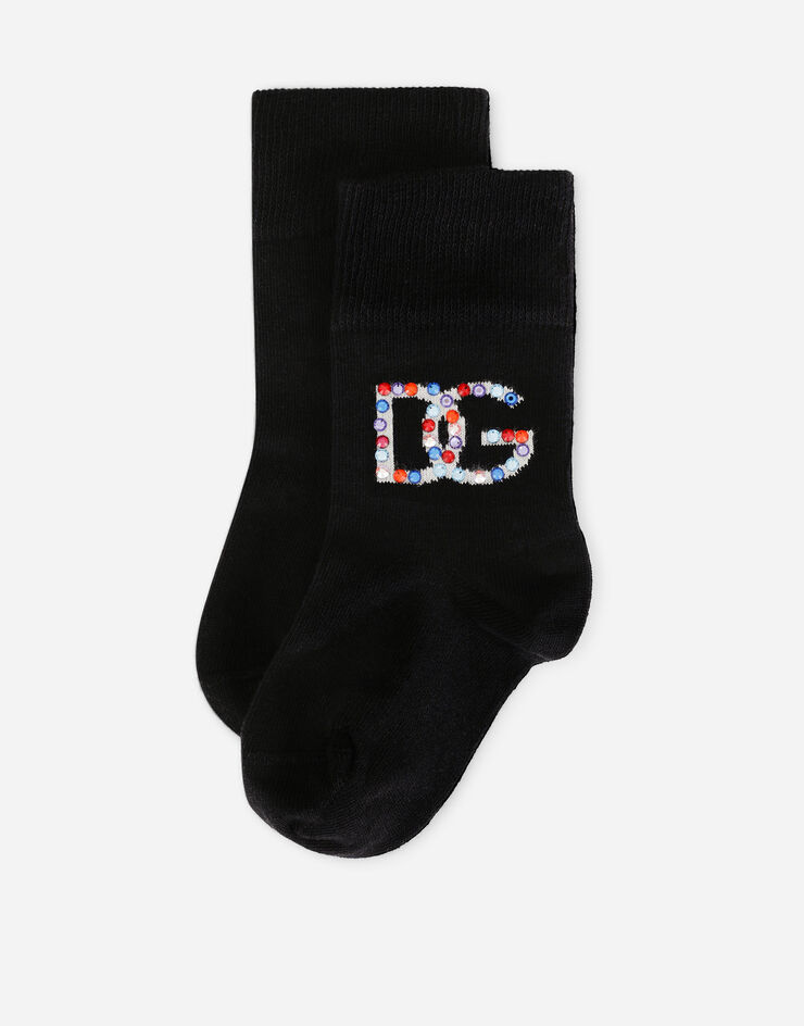 Dolce & Gabbana Cotton socks with DG logo Dolce & Gabbana Cotton socks with DG logo Multicolor LBKA99JACMV