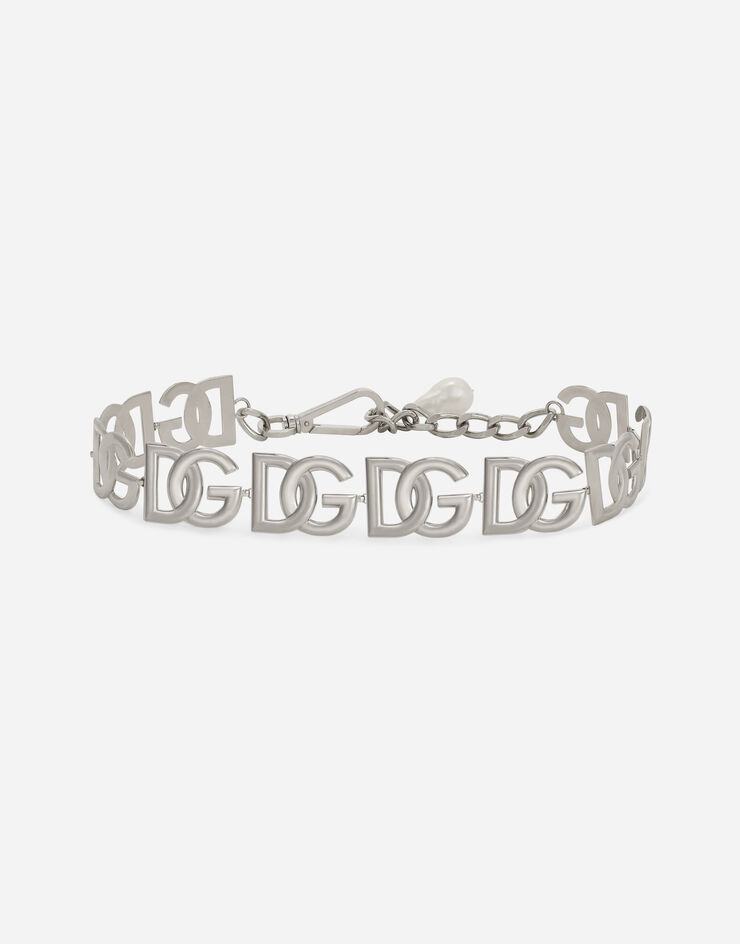 Dolce & Gabbana KIM DOLCE&GABBANA Chain belt with DG multi-logo Silver WLN6P2W1111