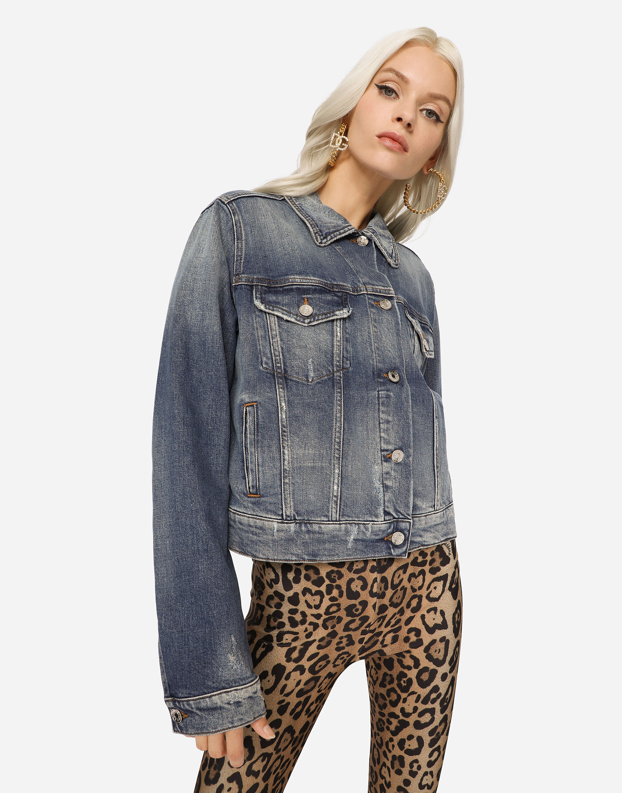 Dolce and gabbana denim jacket womens cheap