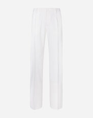 Dolce & Gabbana Stretch wool straight-leg pants White GY6IETGG868
