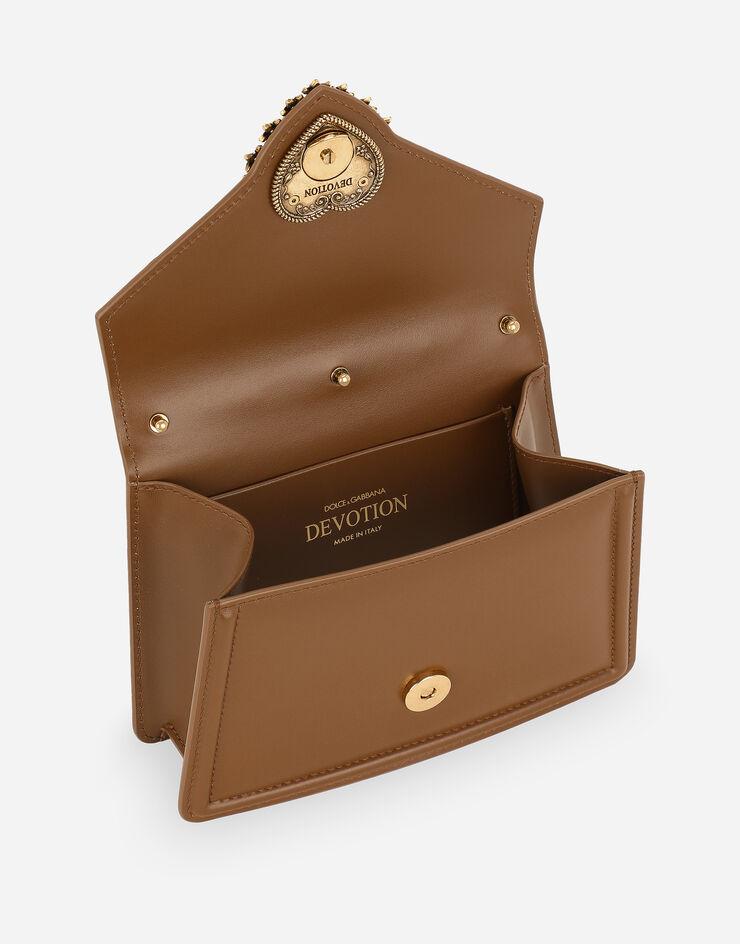 Dolce & Gabbana Devotion 小号顶部手柄手袋 米色 BB6711AV893