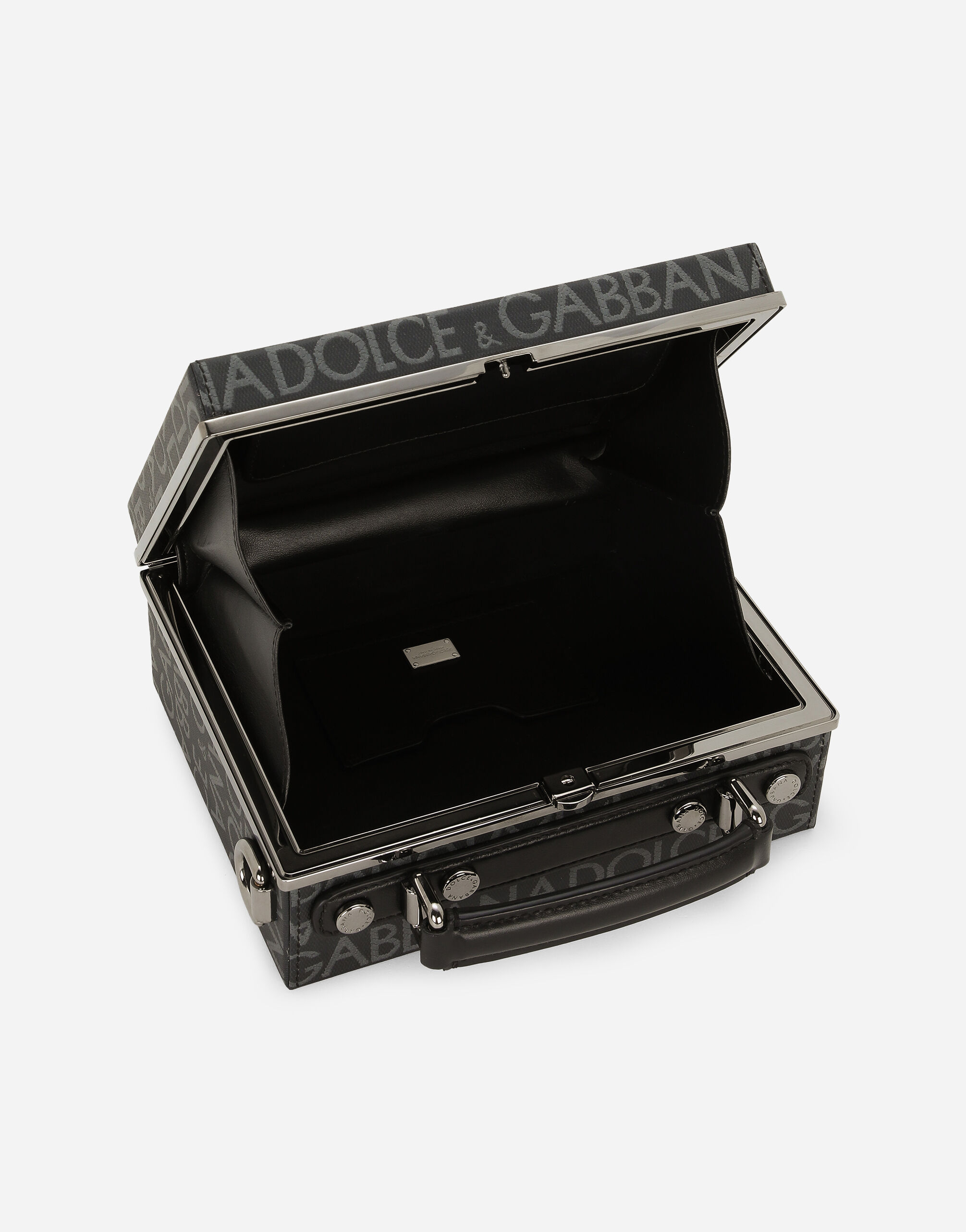 【DOLCE&GABBANA】ボックスバッグ コーティングジャカード 2way マルチカラーのメンズ ボックスバッグ コーティングジャカード