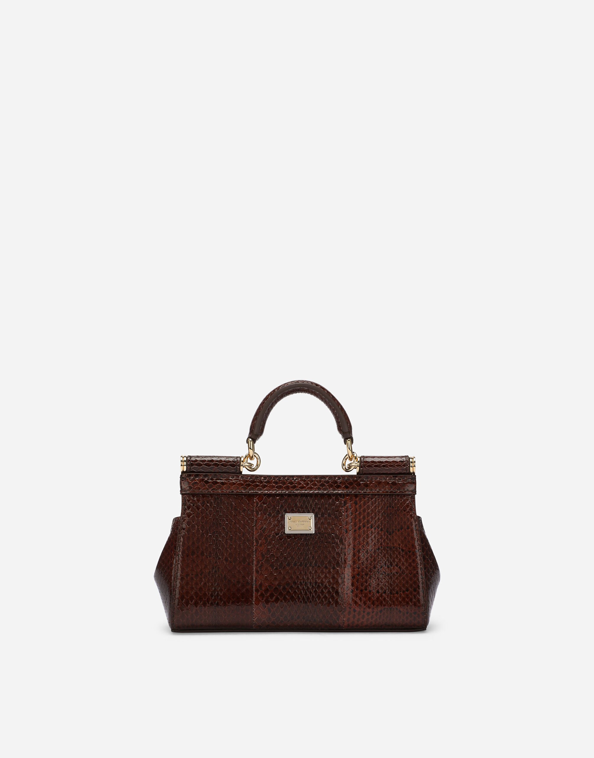 Small Sicily handbag in Brown for Women Dolce Gabbana US