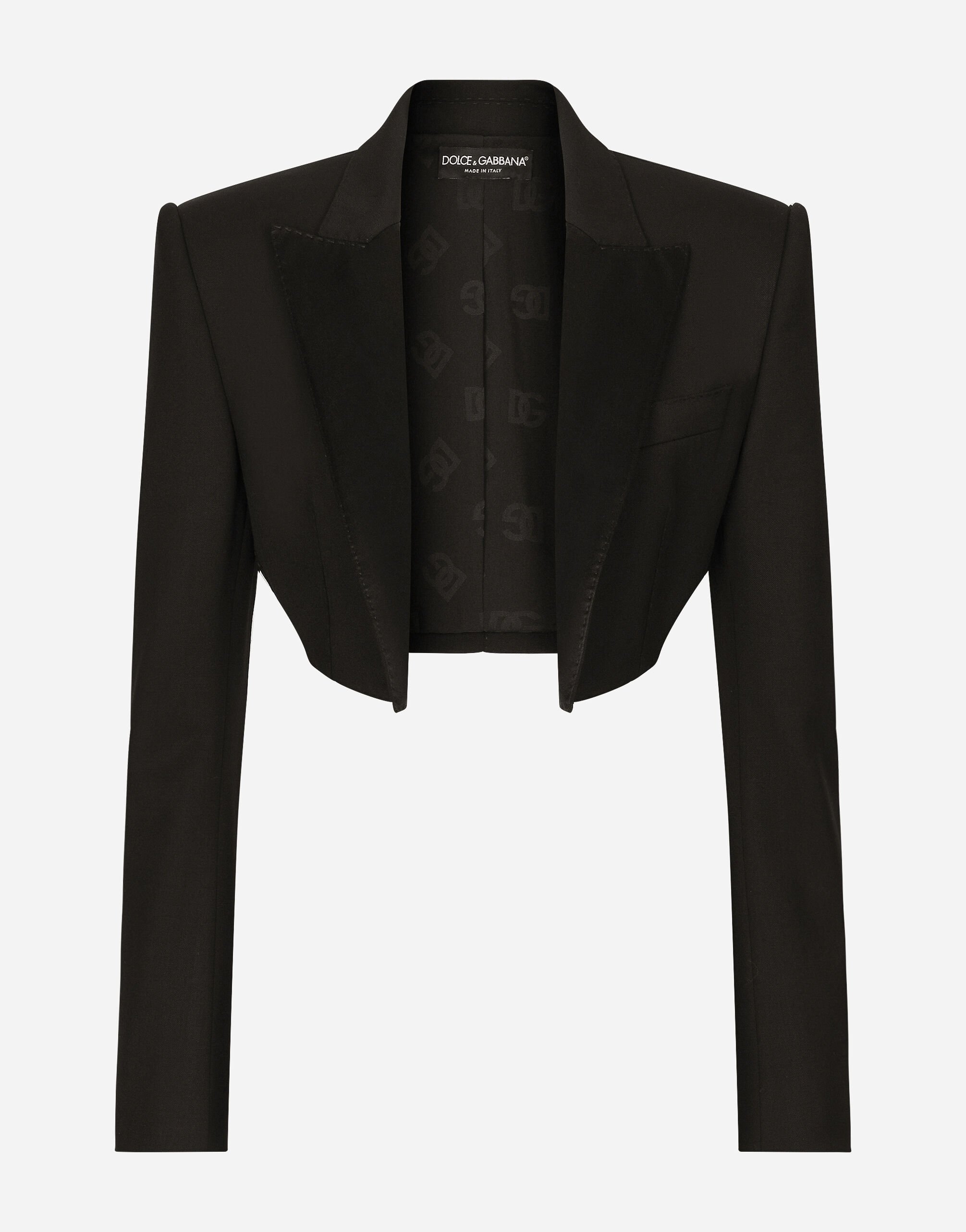 Dolce&Gabbana Twill Spencer blazer Black FTCTFTFUSOP