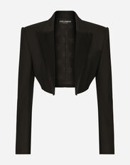 Dolce&Gabbana Twill Spencer blazer Black F4CLKTFU8BM