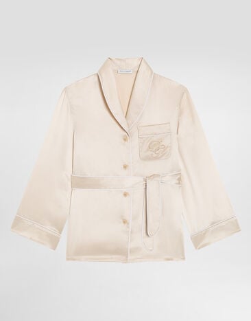 Dolce & Gabbana فستان كادي Beige L56S49G7PMF