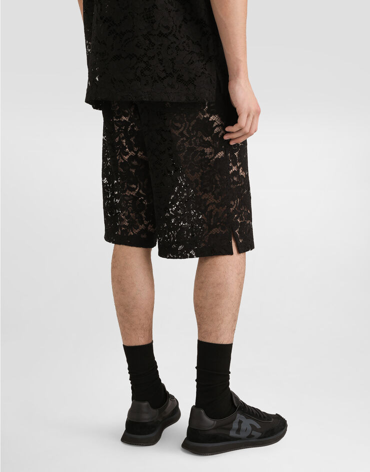 Dolce & Gabbana Cordonetto lace trousers Black GV37ATHLM5E