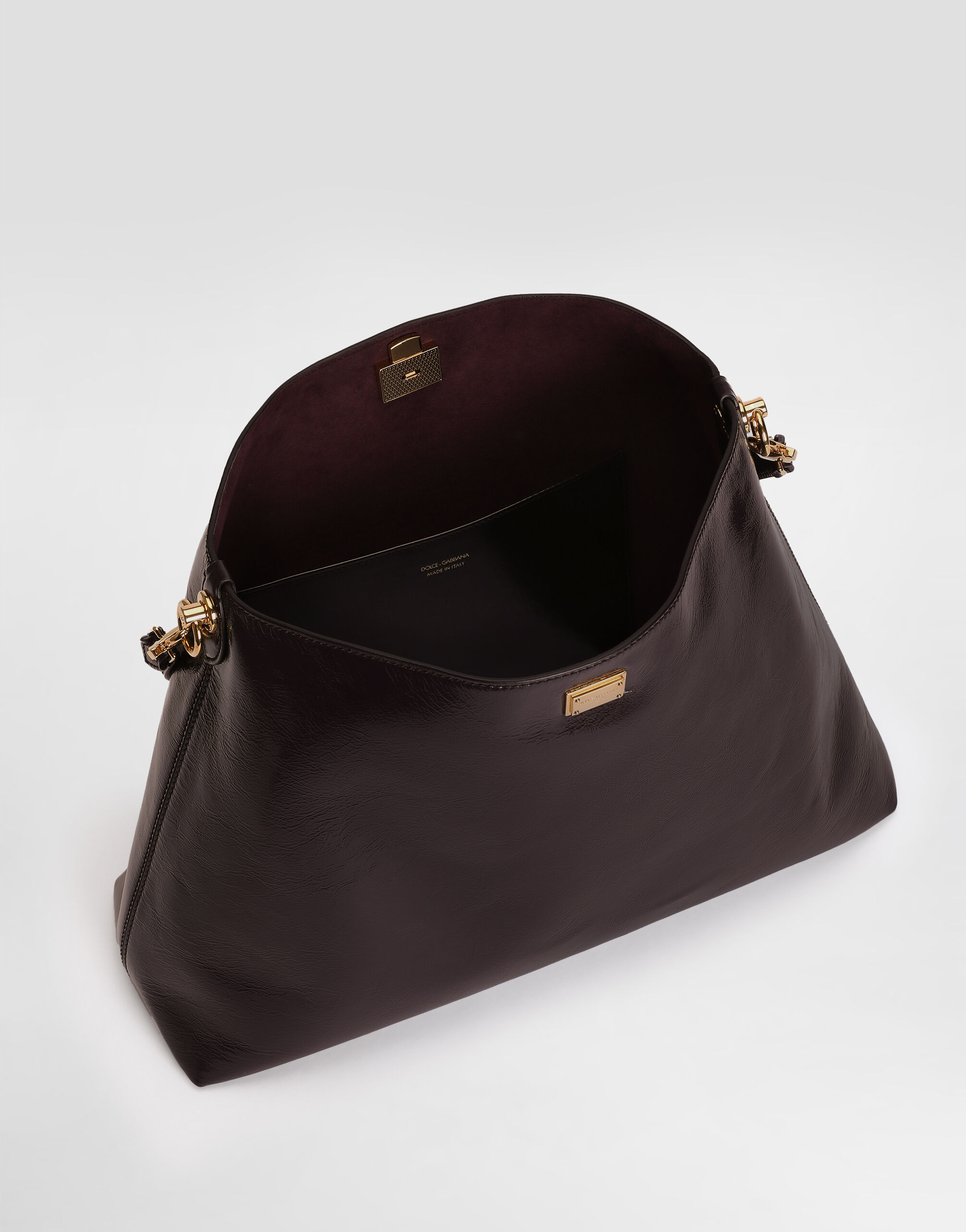ボルドーのウィメンズ Large Vittoria calfskin shoulder bag