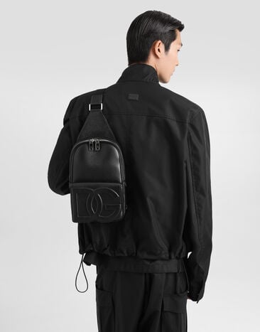 Dolce & Gabbana Deerskin backpack with strap Black BM2436A8034