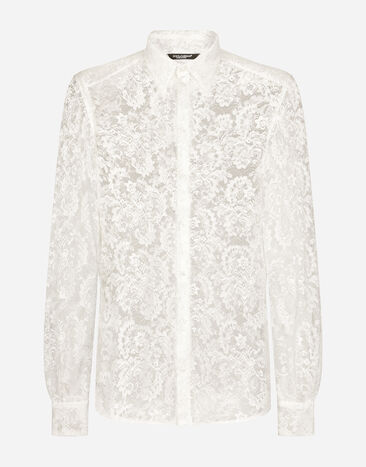 Dolce & Gabbana Рубашка Martini из кружева белый G5IX8THLMHL