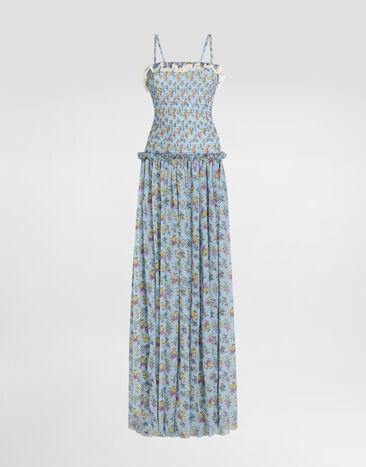 Dolce & Gabbana Abito in chiffon stampa fiorellini Multicolore F612DTIS10C