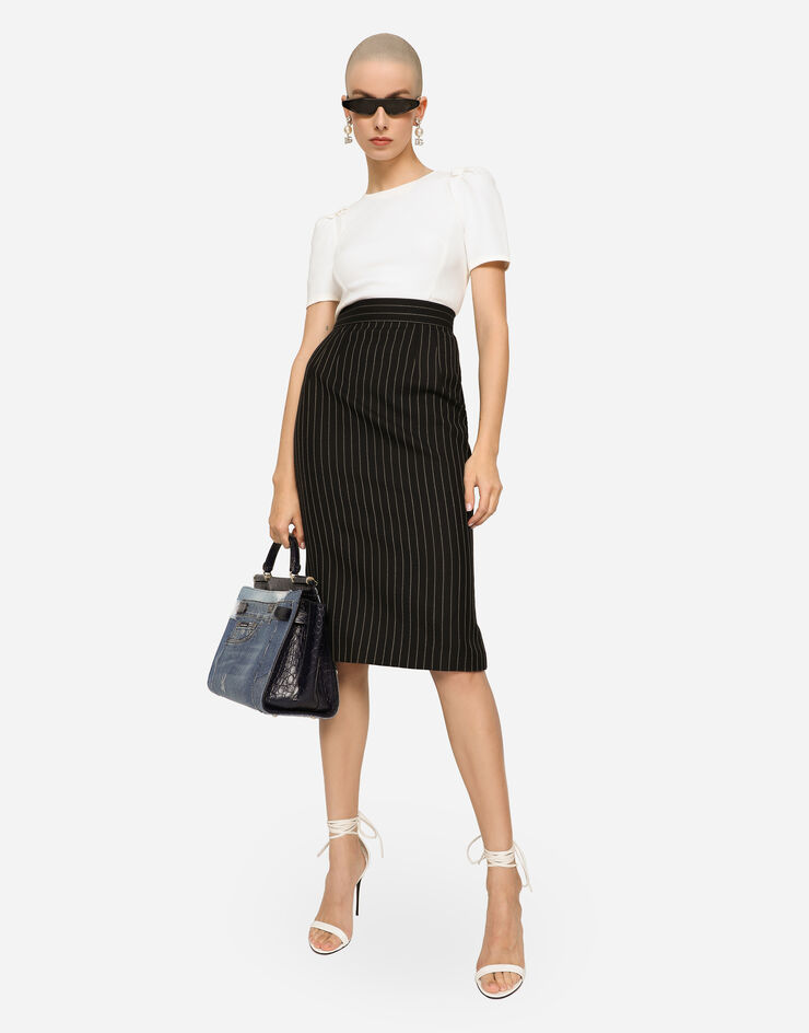 Dolce & Gabbana Cady midi pencil skirt 멀티 컬러 F4BMQTFR2XI