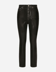 Dolce&Gabbana Coated denim Grace jeans Black F6DKITFU1AT