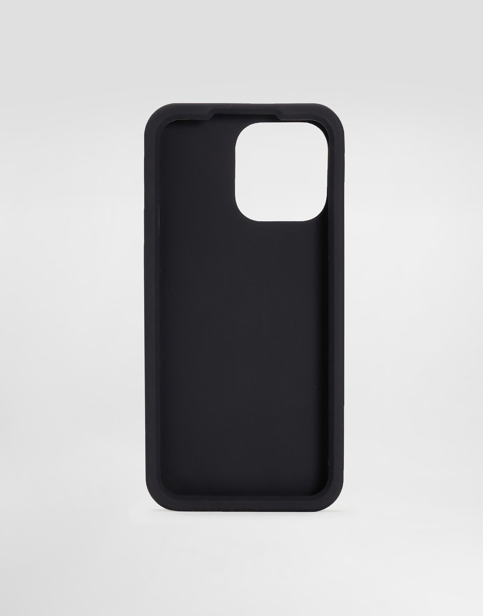 DOLCE&GABBANA iPhone14Promaxケース Rubber iPhone 14 Pro Max Cover with DG logo in Black for