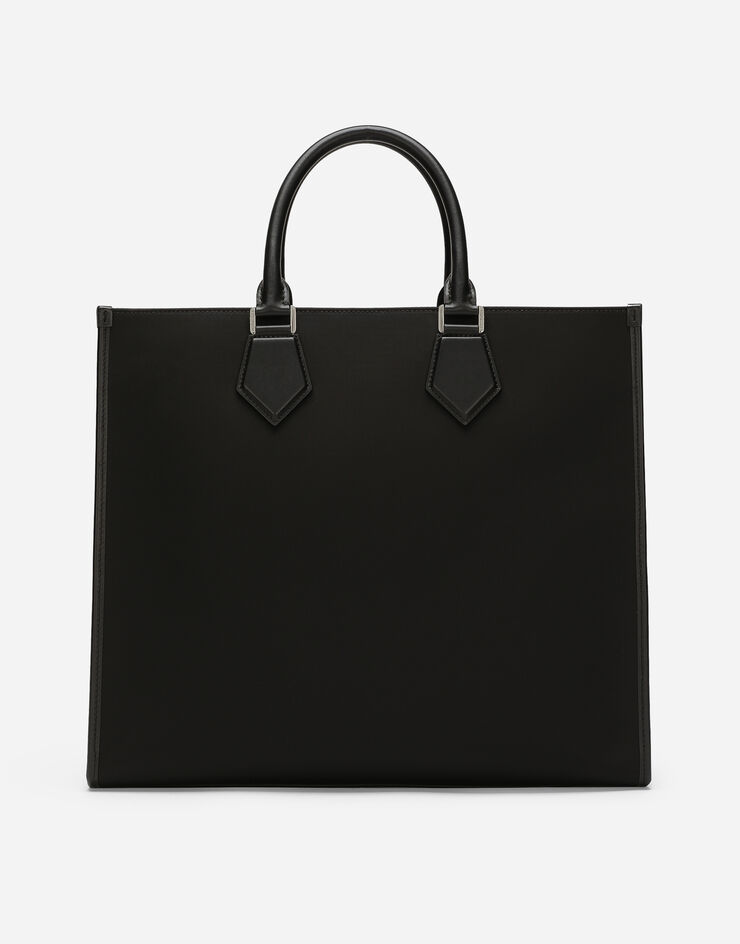 Dolce & Gabbana ショッピングバッグ ラージサイズ ナイロン ラバライズドロゴ ブラック BM2271AG182